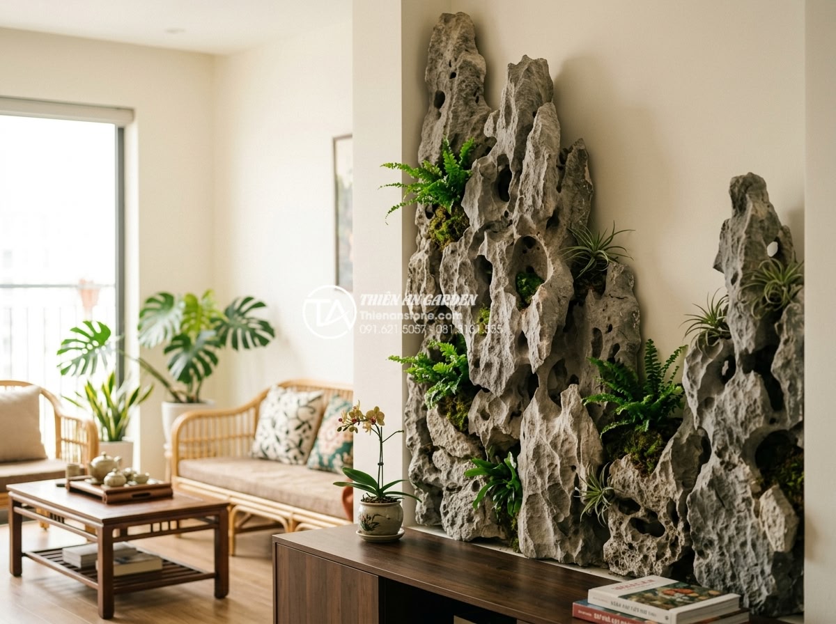 Top 5 phong cách tiểu cảnh vách tường tối giản dành cho người bận rộn - Hình 21 Top 5 phong cách tiểu cảnh vách tường tối giản dành cho người bận rộn - Real-life application of simple wall scenes in various rooms like living room an