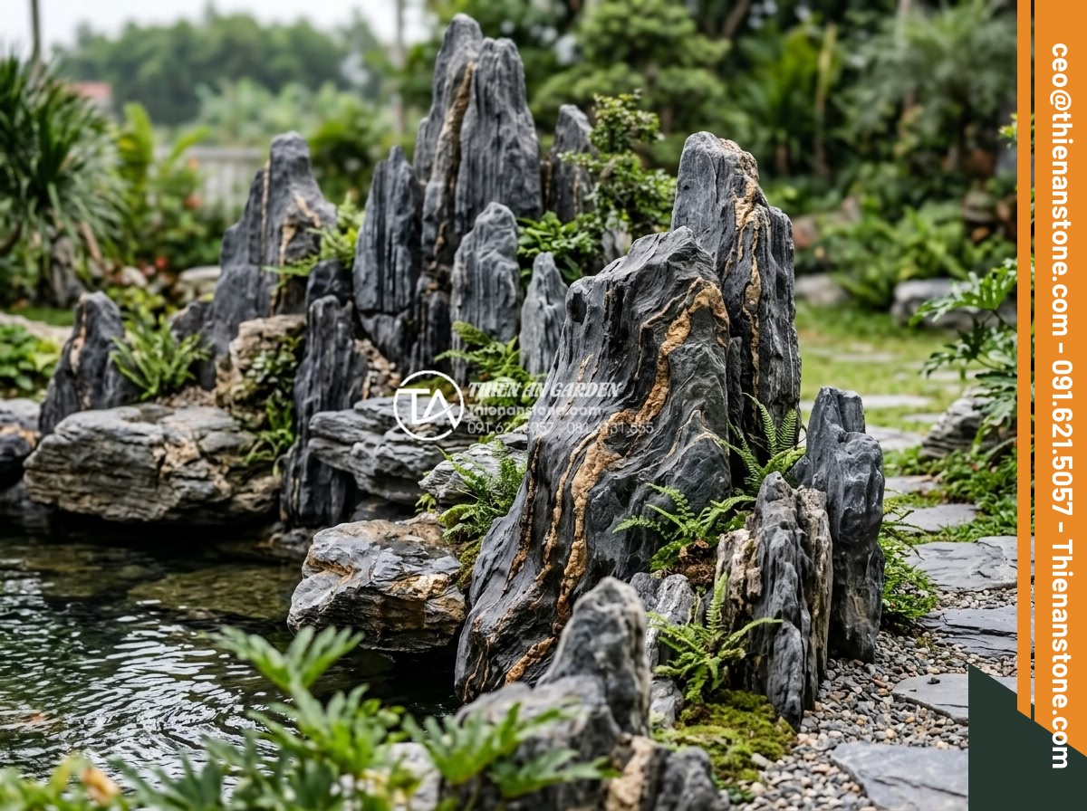 Cách xử lý rêu mốc trên đá trầm tích trang trí ngoài trời - Professional installation and quality sedimentary rocks from stone supplier in b