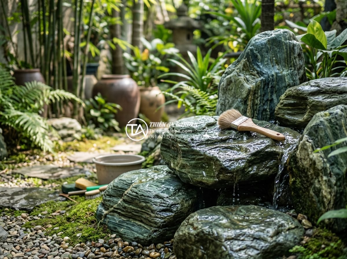Đá Seiryu trong cảnh quan: Cách sử dụng và phối cảnh chuẩn nghệ thuật Nhật Bản - Showcase of successful modern projects incorporating Seiryu stones in Vietnam la