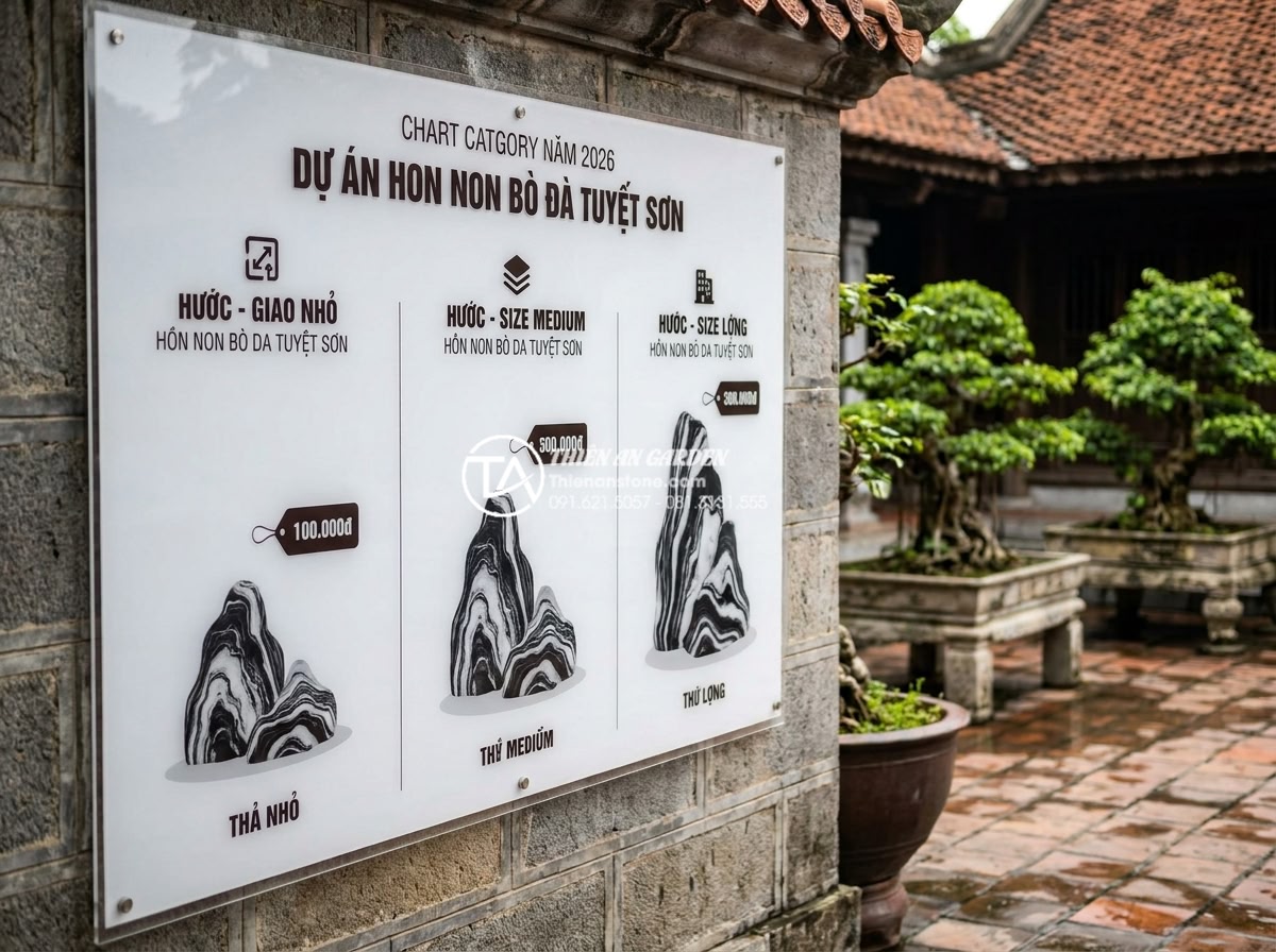 Hòn non bộ đá tuyết sơn: Đỉnh cao nghệ thuật chế tác đá cảnh - Professional price comparison chart visualization for 2026 hon non bo da tuyet s