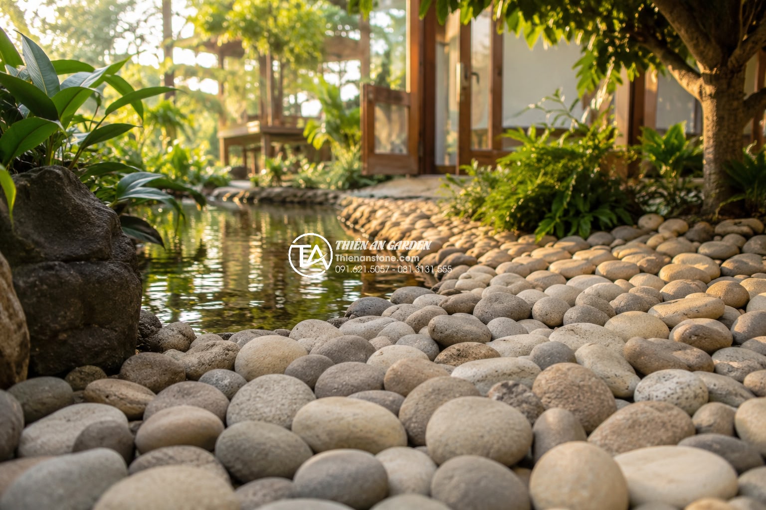 Quy trình thiết kế và thi công tiểu cảnh non bộ chuyên nghiệp từ A-Z - High-end 3D architectural visualization and VR rendering of rockery design showi