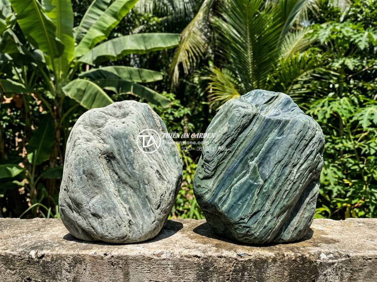 Tác động của thời tiết Việt Nam đến độ bền của đá xanh Nhật Bản - Long-term faded versus fresh Japanese blue stone samples exposed to intense UV r