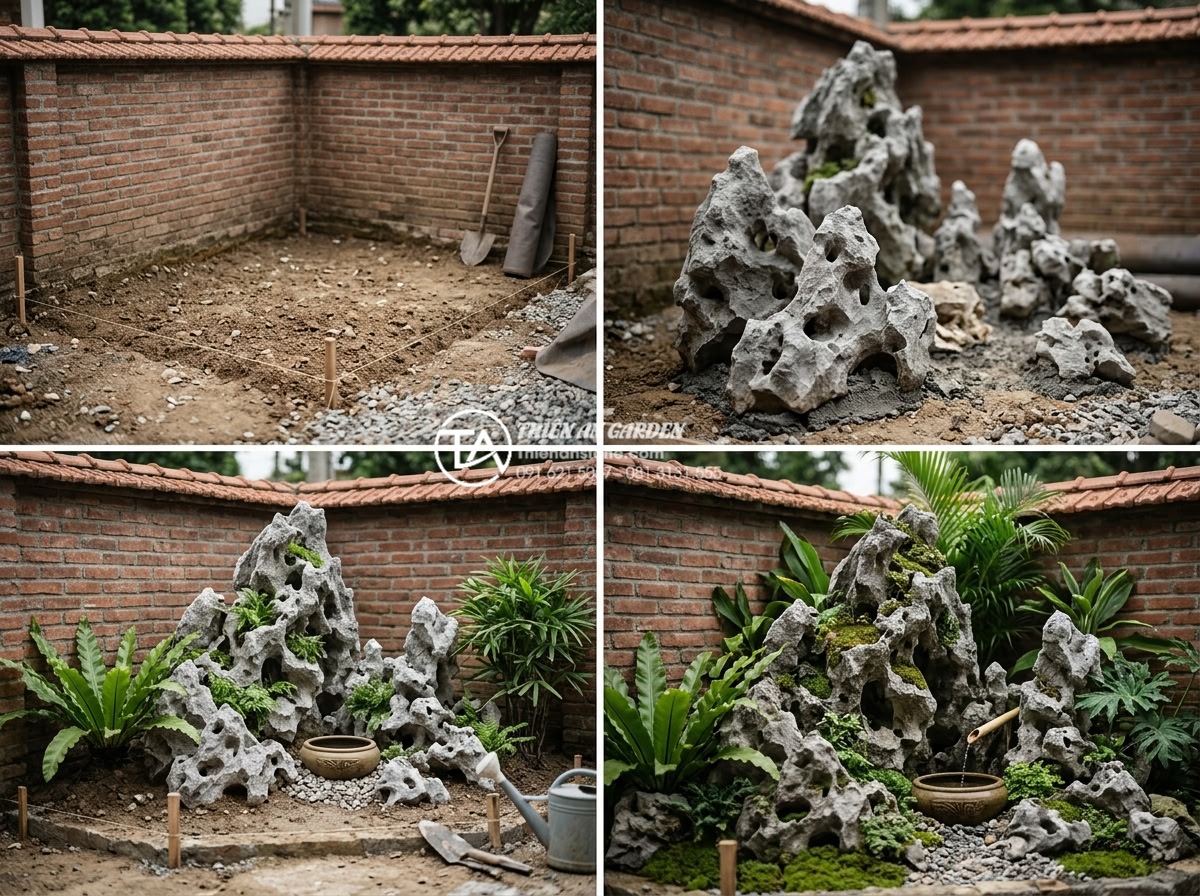 99+ Mẫu tiểu cảnh góc sân vườn đẹp và hiện đại nhất xu hướng 2026 - Professional step-by-step design process for 2026 corner garden construction usi