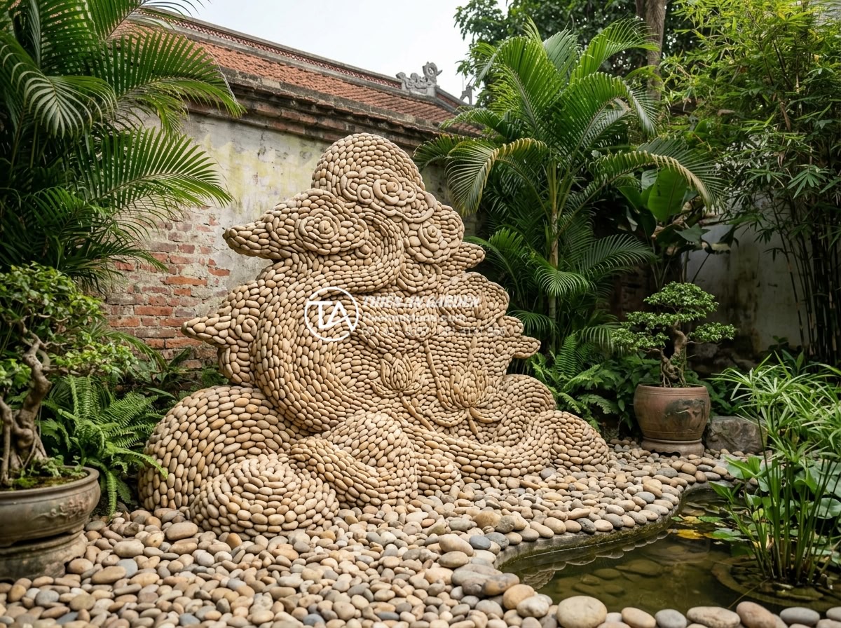 99+ Mẫu tiểu cảnh góc sân vườn đẹp và hiện đại nhất xu hướng 2026 - Elegant marble and sandstone carved pieces for artistic corner garden landscapes
