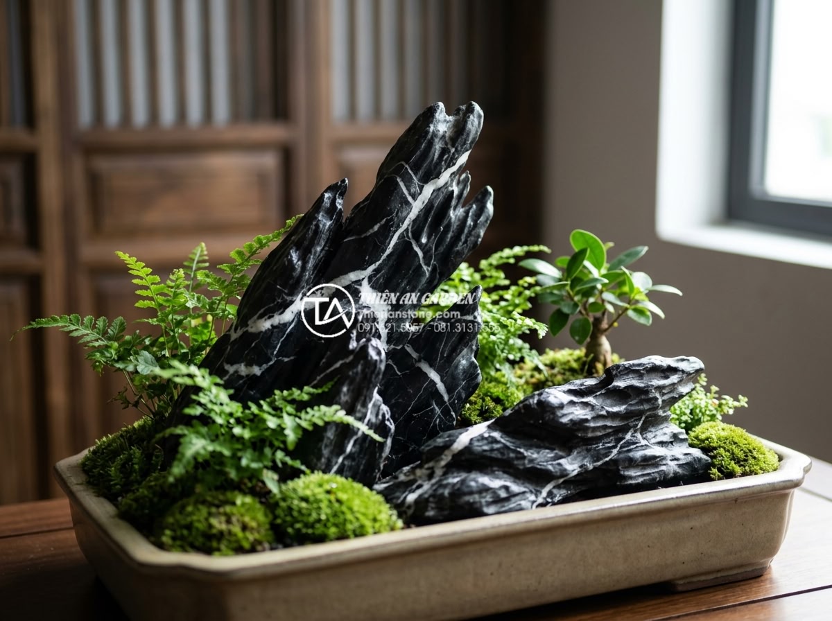 Cách chọn cây xanh phù hợp cho tiểu cảnh sân vườn mini trong nhà - Step-by-step care routine for indoor miniature plants including watering, prunin