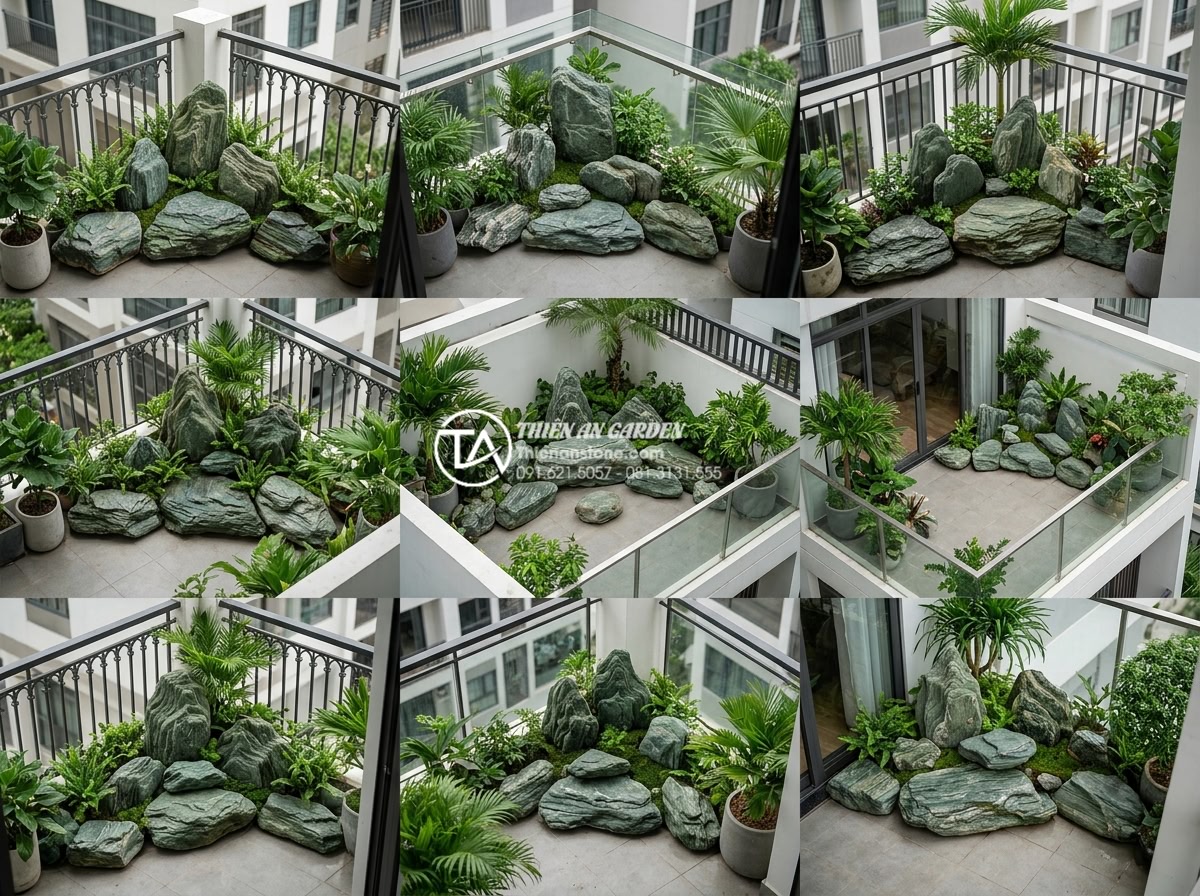 Top 15 mẫu tiểu cảnh sân vườn nhỏ đẹp cho ban công và sân thượng - Final overview of completed top small garden scenes on balconies and terraces us