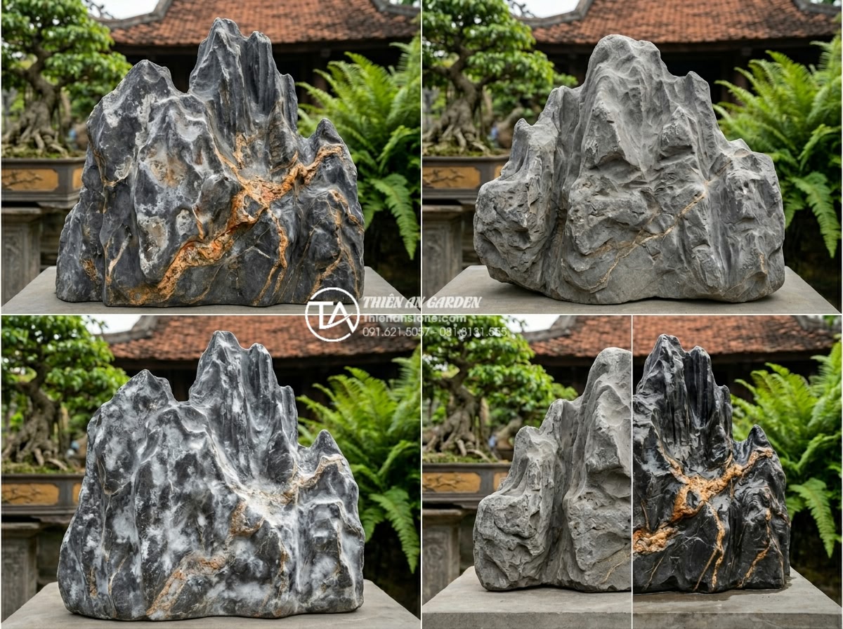 Quy trình 7 bước bảo dưỡng tiểu cảnh đá sân sau luôn sạch bóng - Common mistakes in stone cleaning illustrated through comparison photos of damag