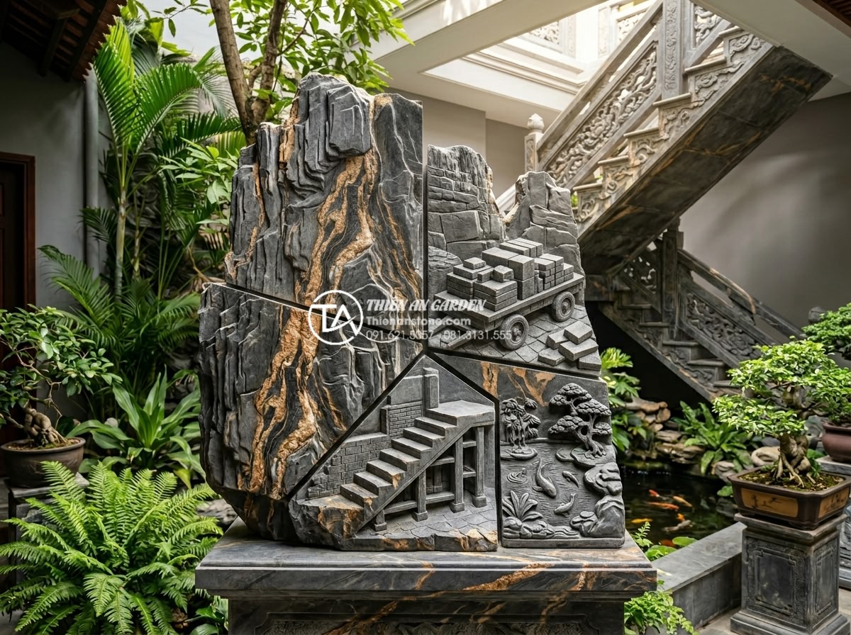 Thiết kế tiểu cảnh giếng trời cầu thang: Biến góc chết thành điểm nhấn - Hình 17 Thiết kế tiểu cảnh giếng trời cầu thang: Biến góc chết thành điểm nhấn - Budget breakdown infographic style image displaying cost components for sky well