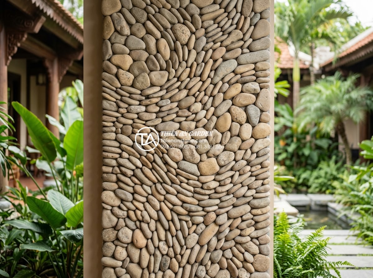 Ứng dụng tranh đá ốp tường giếng trời tạo điểm nhấn nghệ thuật - Hình 19 Ứng dụng tranh đá ốp tường giếng trời tạo điểm nhấn nghệ thuật - Thien An Stone team of experts consulting on custom stone mural design for atriu