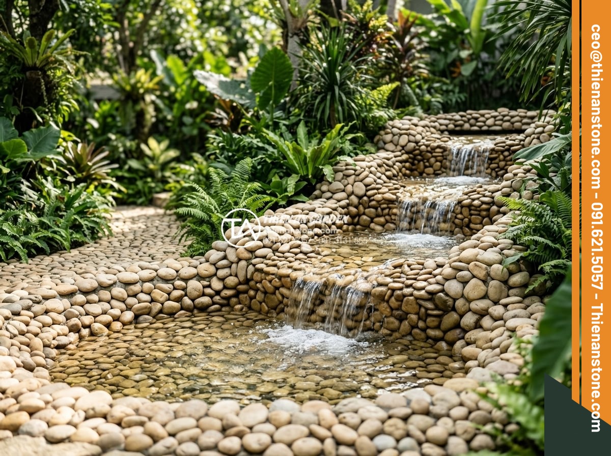 5 Sai lầm nghiêm trọng khi thi công thác nước sân vườn gây rò rỉ điện nước - Long-term result of professional waterproofing: pristine natural stone garden wa