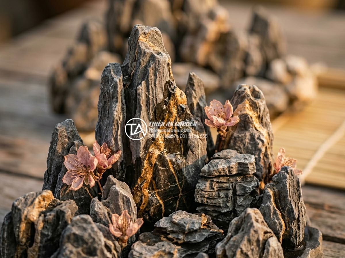 15 mẫu tiểu cảnh hoa tết khô từ đá cuội dành cho người bận rộn - Close-up macro shot of premium natural river pebbles in various sizes and natura