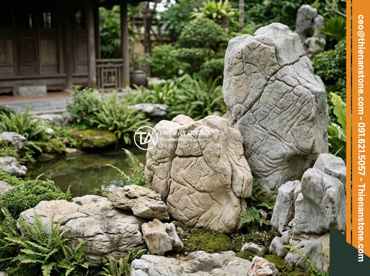 Làm thế nào để giữ màu sắc đá tự nhiên trong tiểu cảnh luôn như mới? - Professional team from Đá Cảnh Thiên An providing expert consultation and mainte