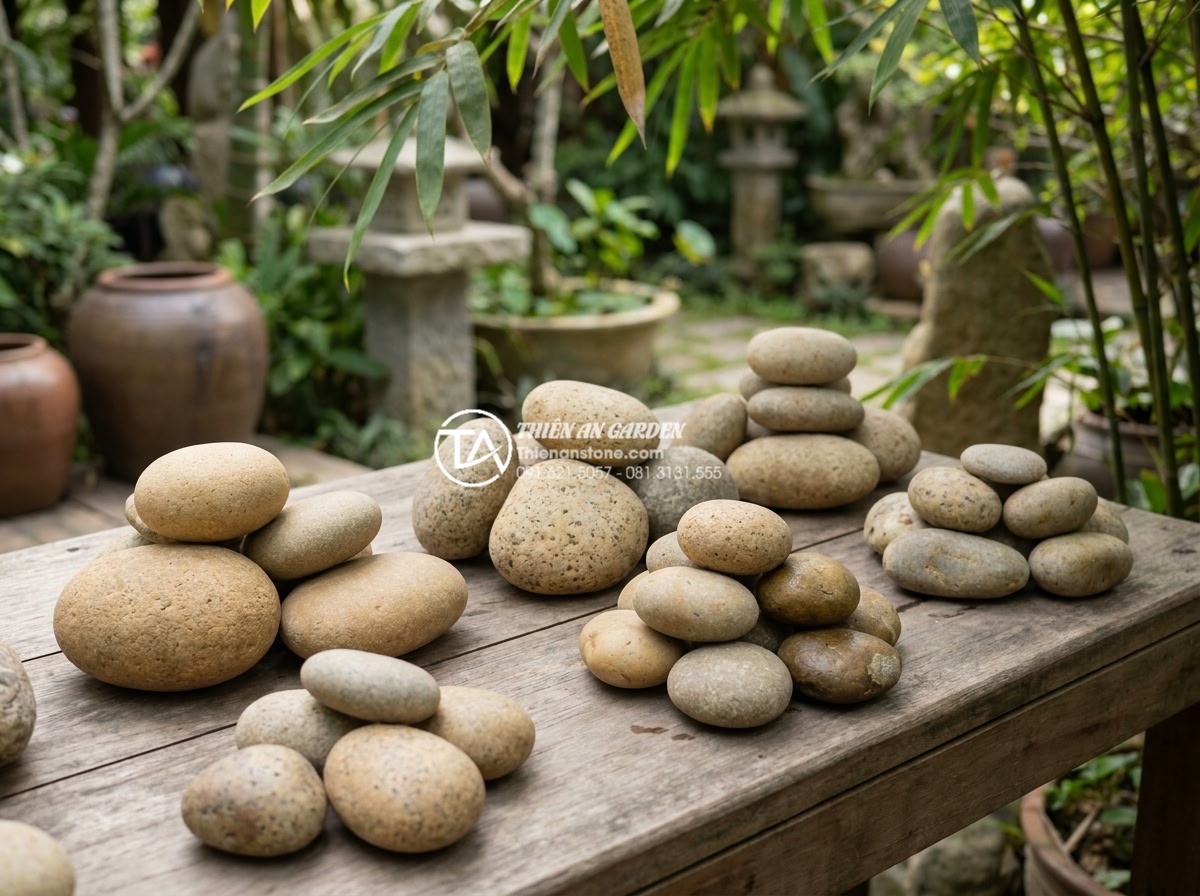 Bàn ghế đá nguyên khối: Tuyệt tác điêu khắc từ đá tự nhiên 100% - Hình 3 Bàn ghế đá nguyên khối: Tuyệt tác điêu khắc từ đá tự nhiên 100% - High-resolution photograph of various natural stone samples for monolithic garde