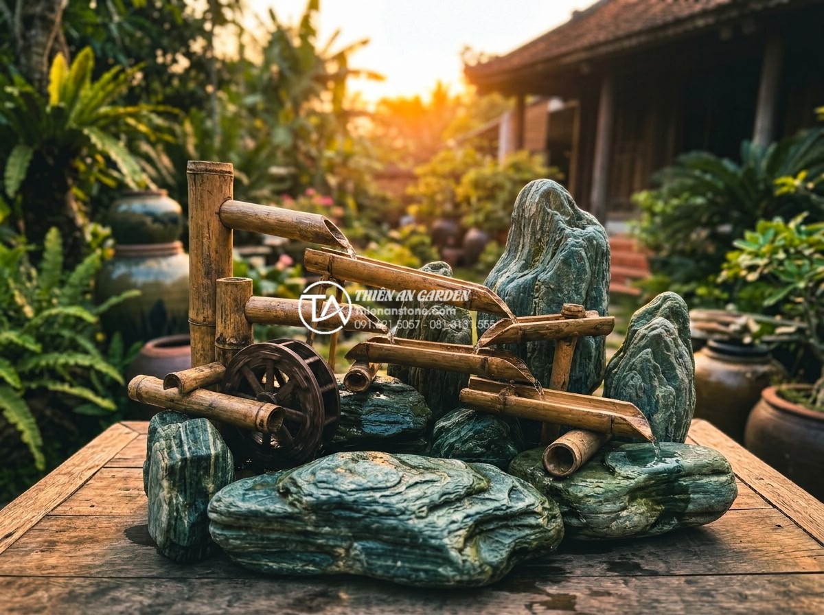 Mua bộ kit làm tiểu cảnh ống tre ở đâu uy tín, chất lượng giá rẻ? - Inspiring final high-resolution image of a stunning completed bamboo pipe miniat