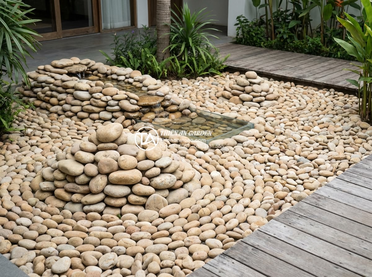 Top 50+ mẫu tiểu cảnh thiền đẹp dẫn đầu xu hướng thiết kế 2026 - Luxury granite stone Zen garden examples including multi-level rock arrangements