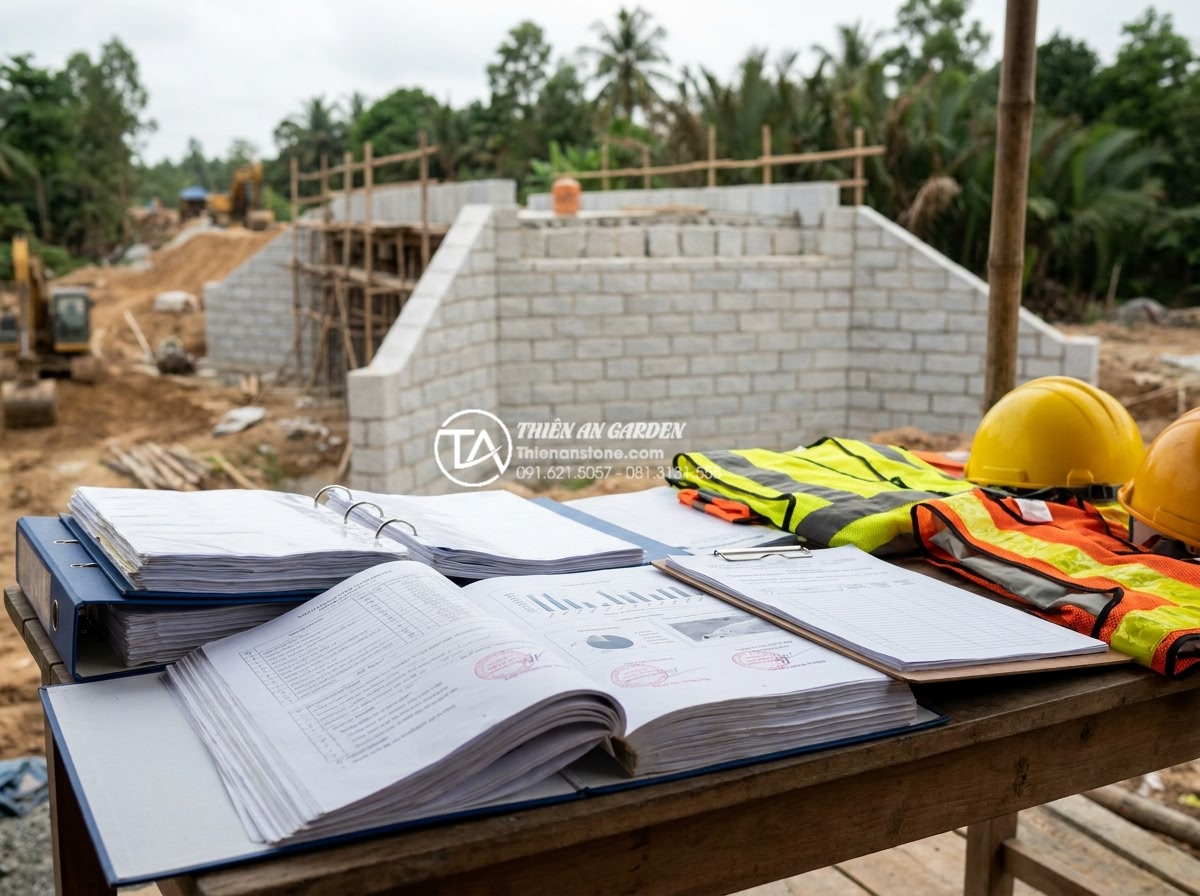 Chi phí vận chuyển và lắp đặt cầu đá khối nặng: Những điều cần biết - Hình 8 Chi phí vận chuyển và lắp đặt cầu đá khối nặng: Những điều cần biết - Safety inspection and legal compliance documentation for heavy stone bridge inst