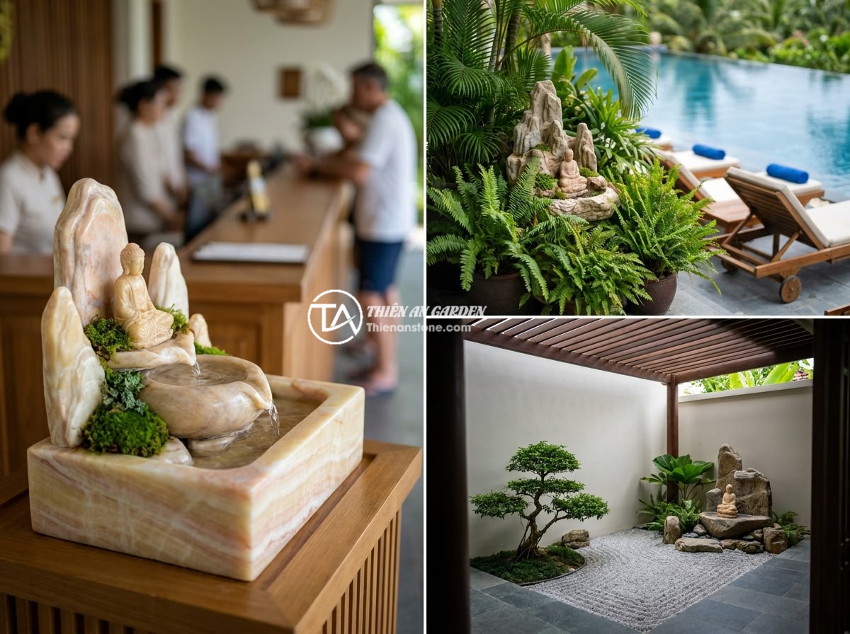 Những Câu Chuyện Thực Tế Về Tác Động Phong Thủy Của Tiểu Cảnh Tượng Phật - A luxury boutique resort in Hoi An, Vietnam with three different Buddha miniatur