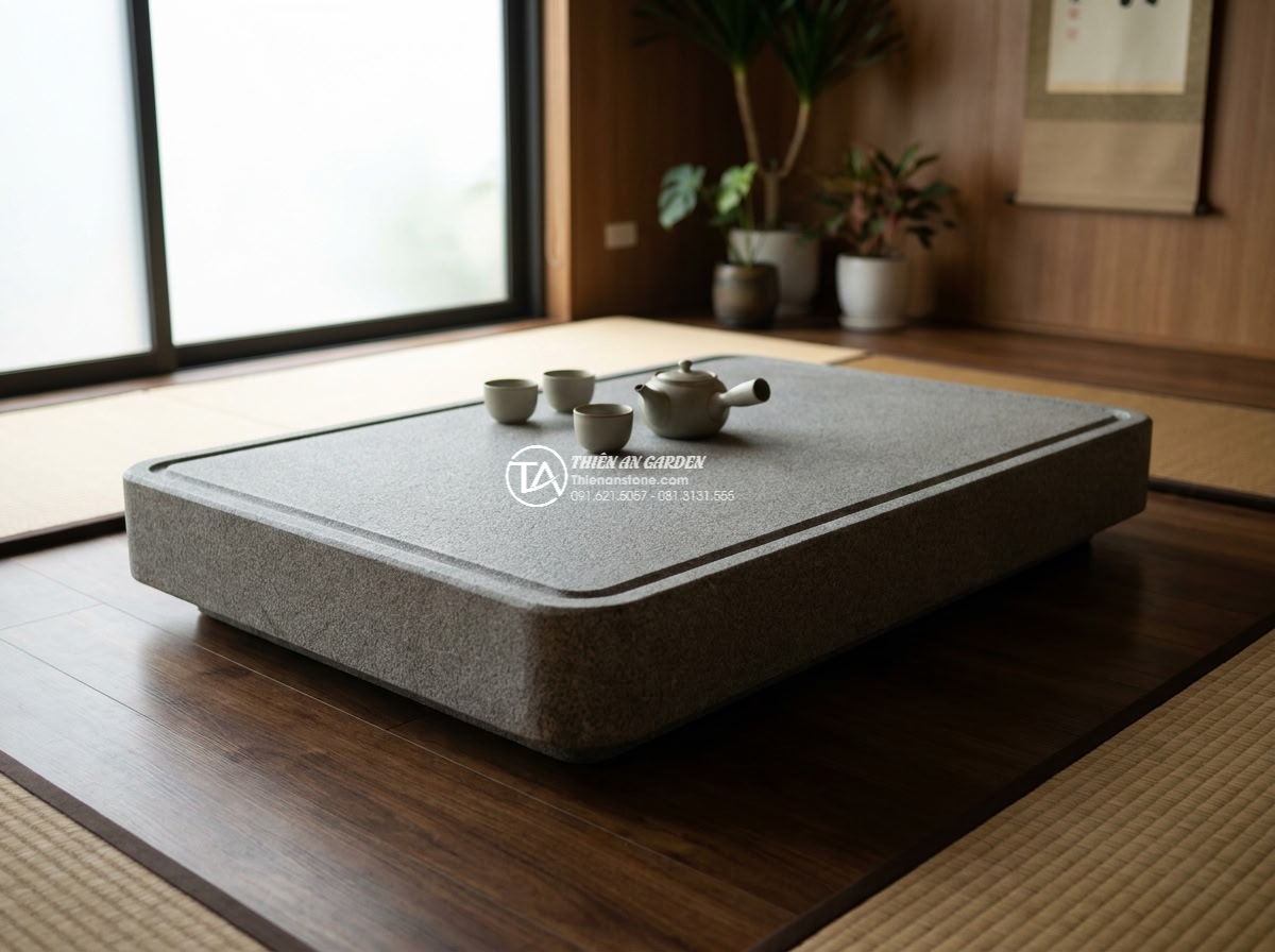 Bàn trà đá Granite – Hoa Cương