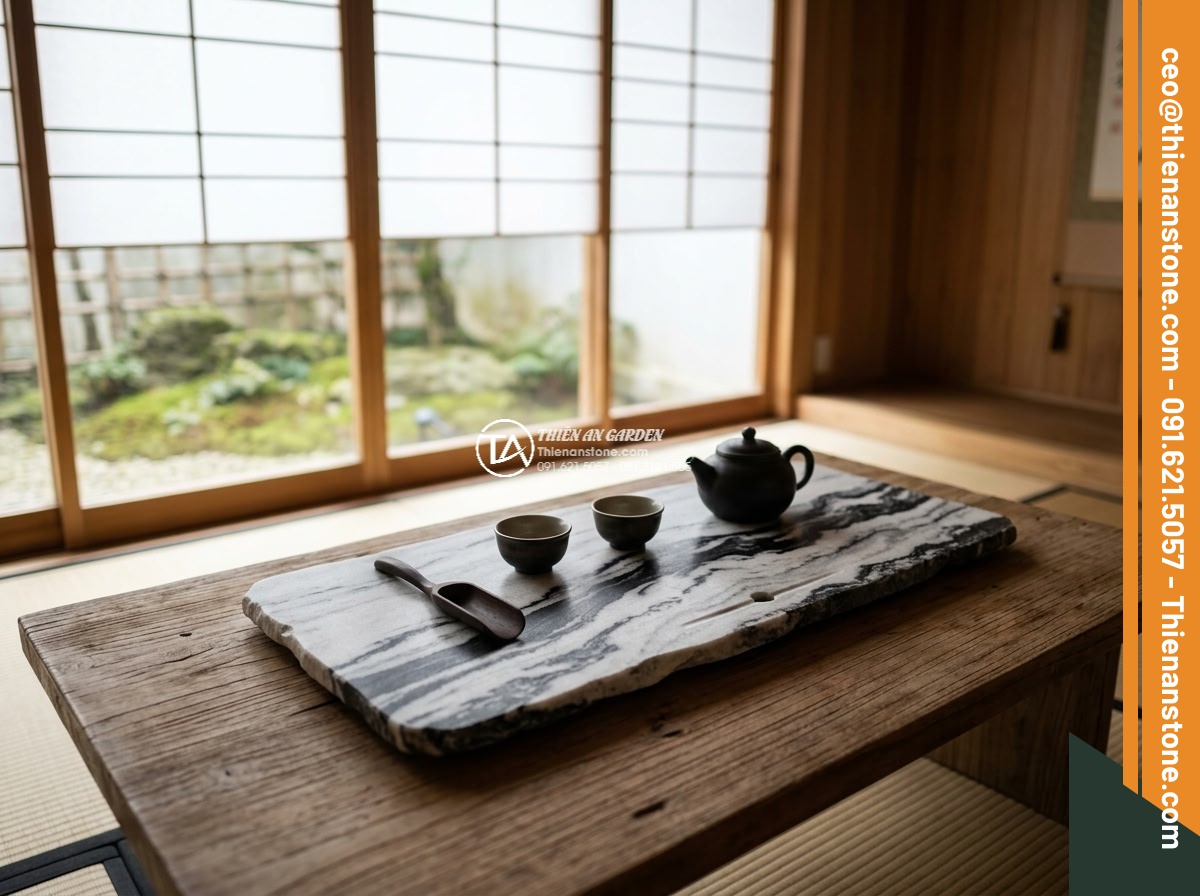 Bàn trà đá tuyết sơn