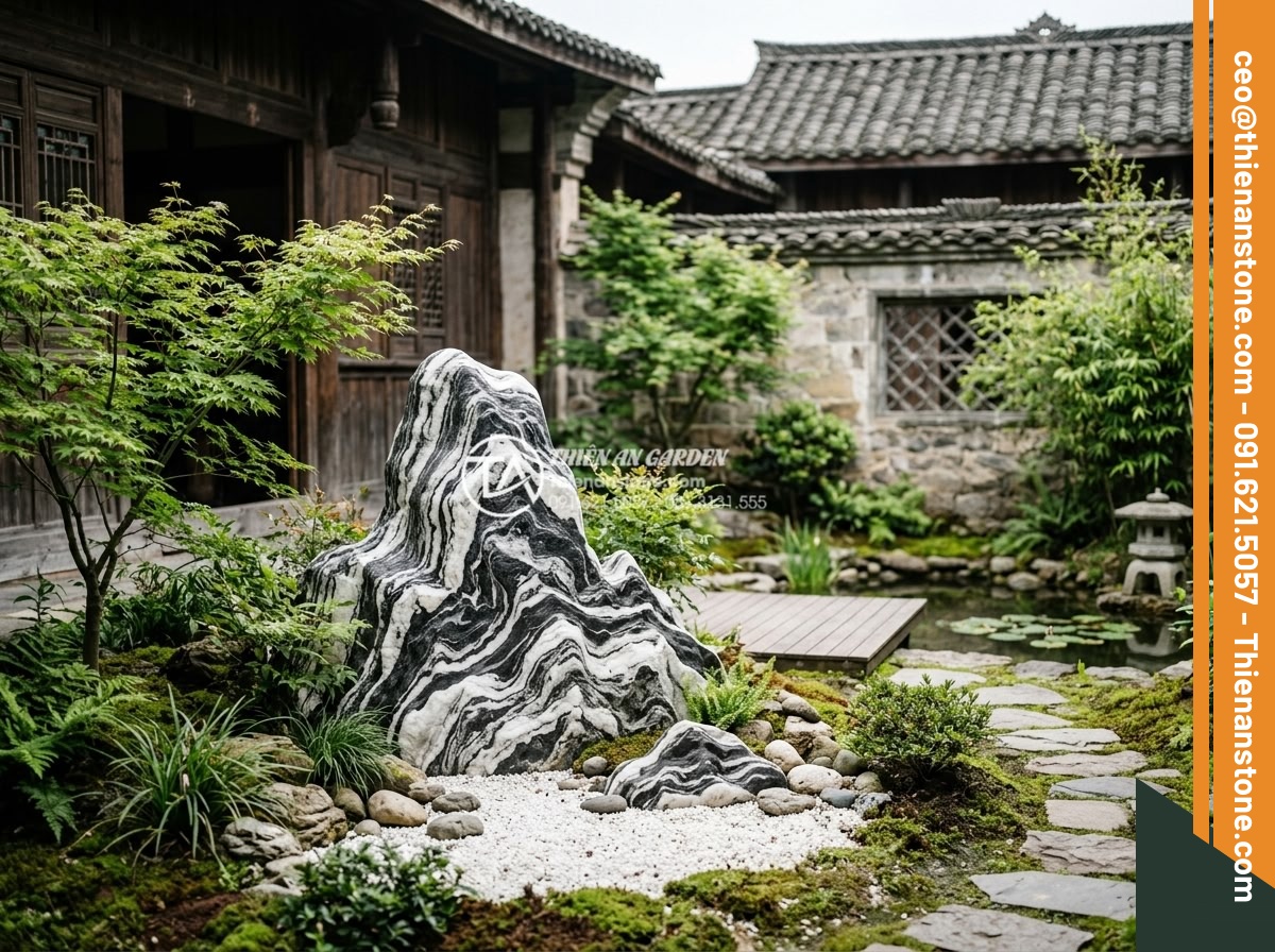 Đá tuyết hơn mài hòn non bộ