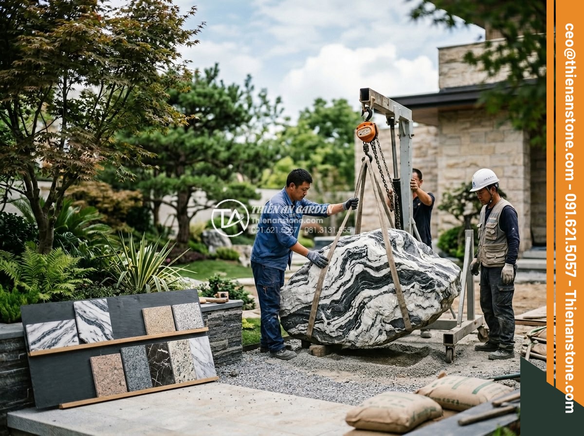 Đá tuyết hơn mài hòn non bộ