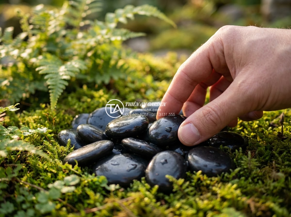 Sỏi đen bóng 1-3cm