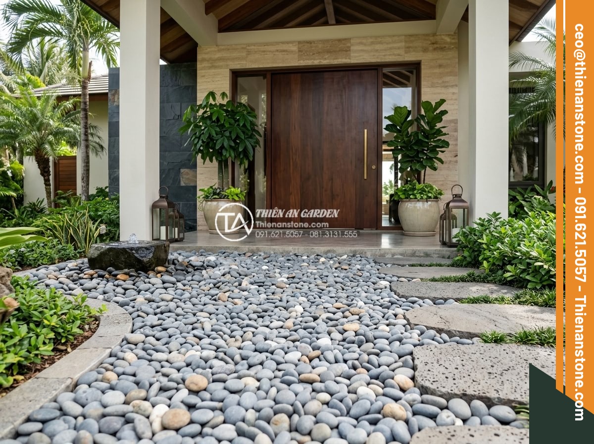 Sỏi suối tự nhiên 1-3cm