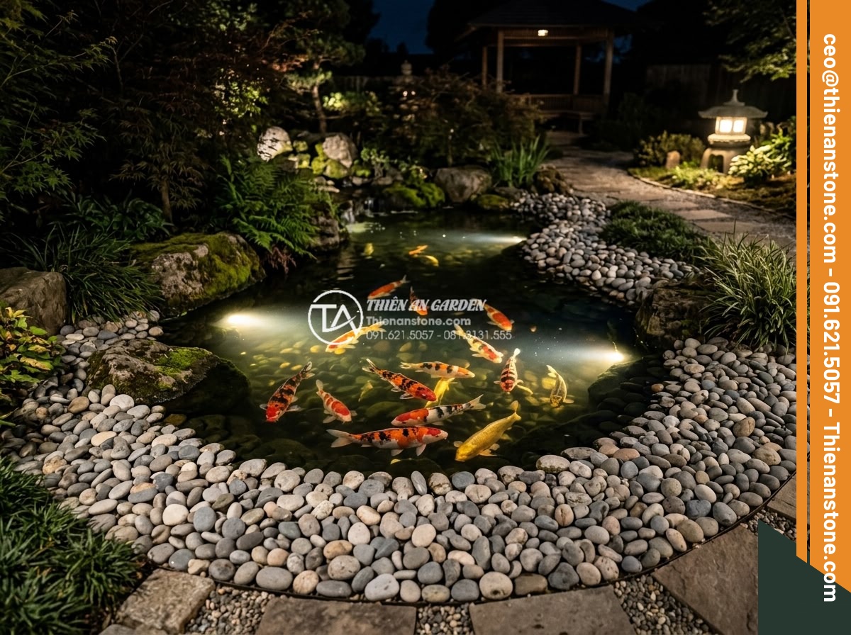 Sỏi suối tự nhiên 1-3cm