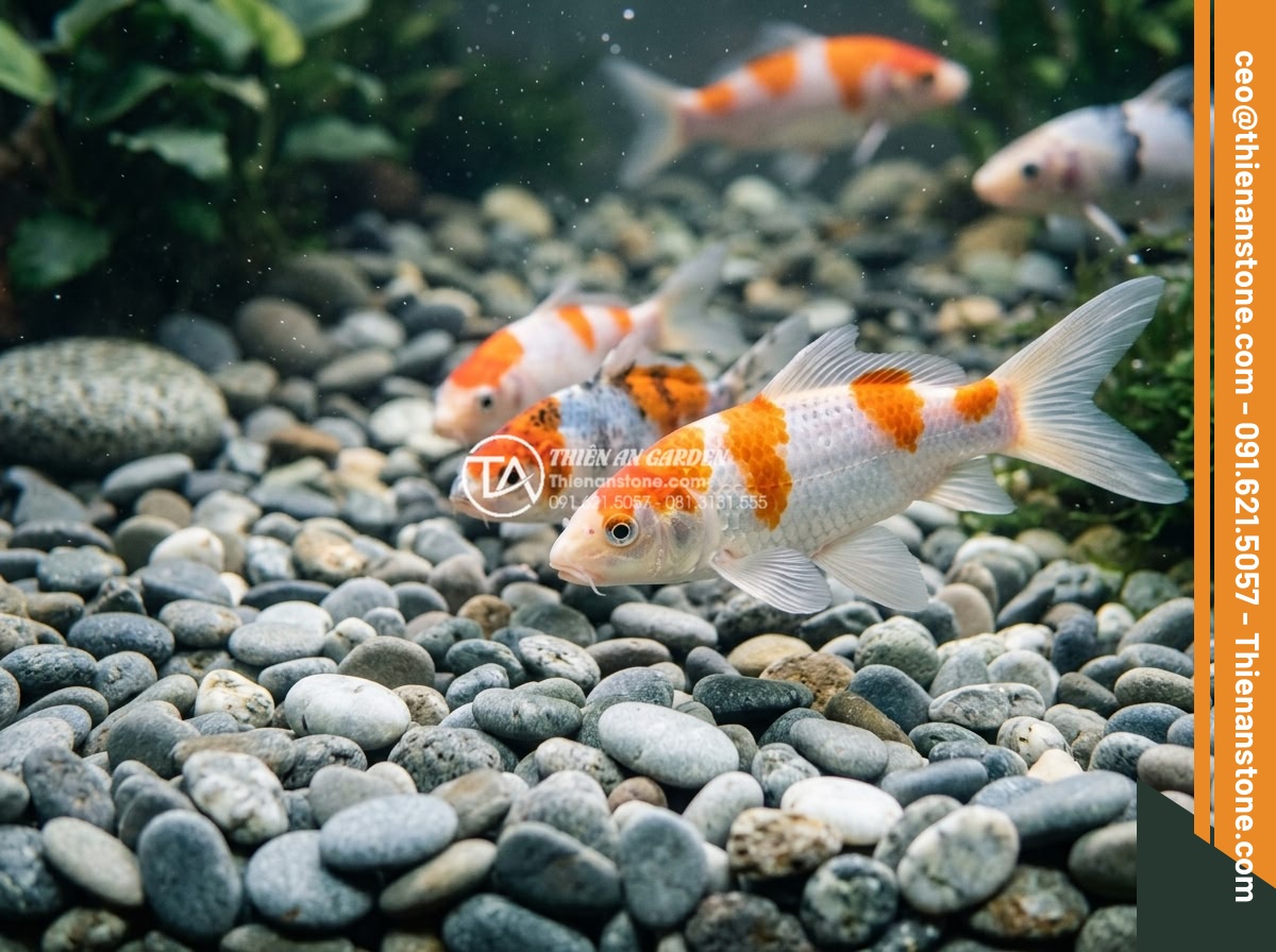 Sỏi suối tự nhiên 1-3cm