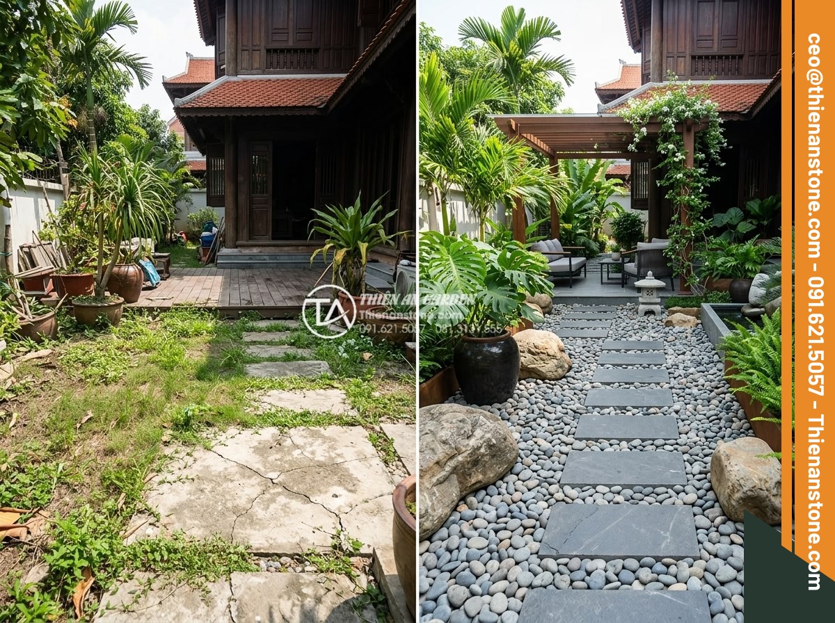 Sỏi suối tự nhiên 1-3cm