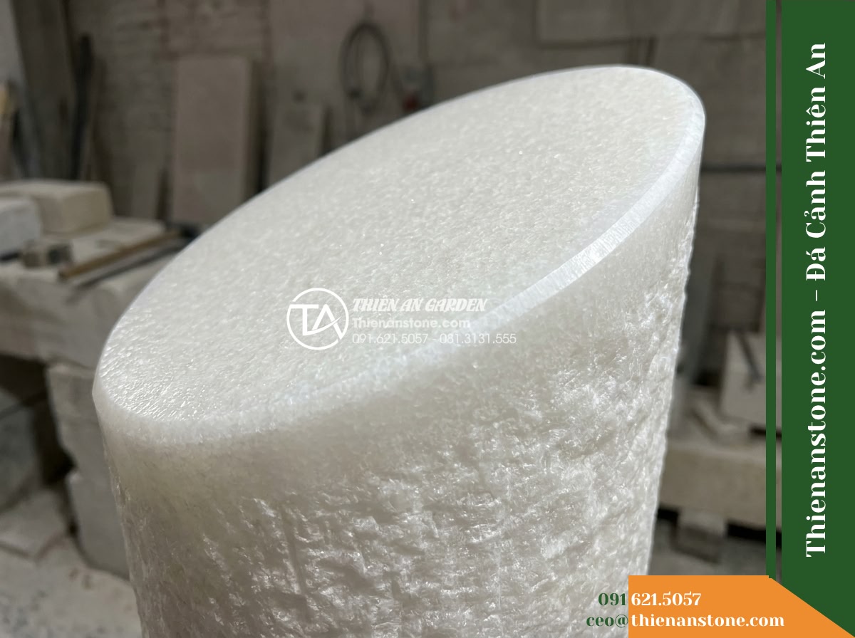 Bộ 3 Trụ Phun Tròn Vát Đỉnh, D25cm Cao 50-70-90cm