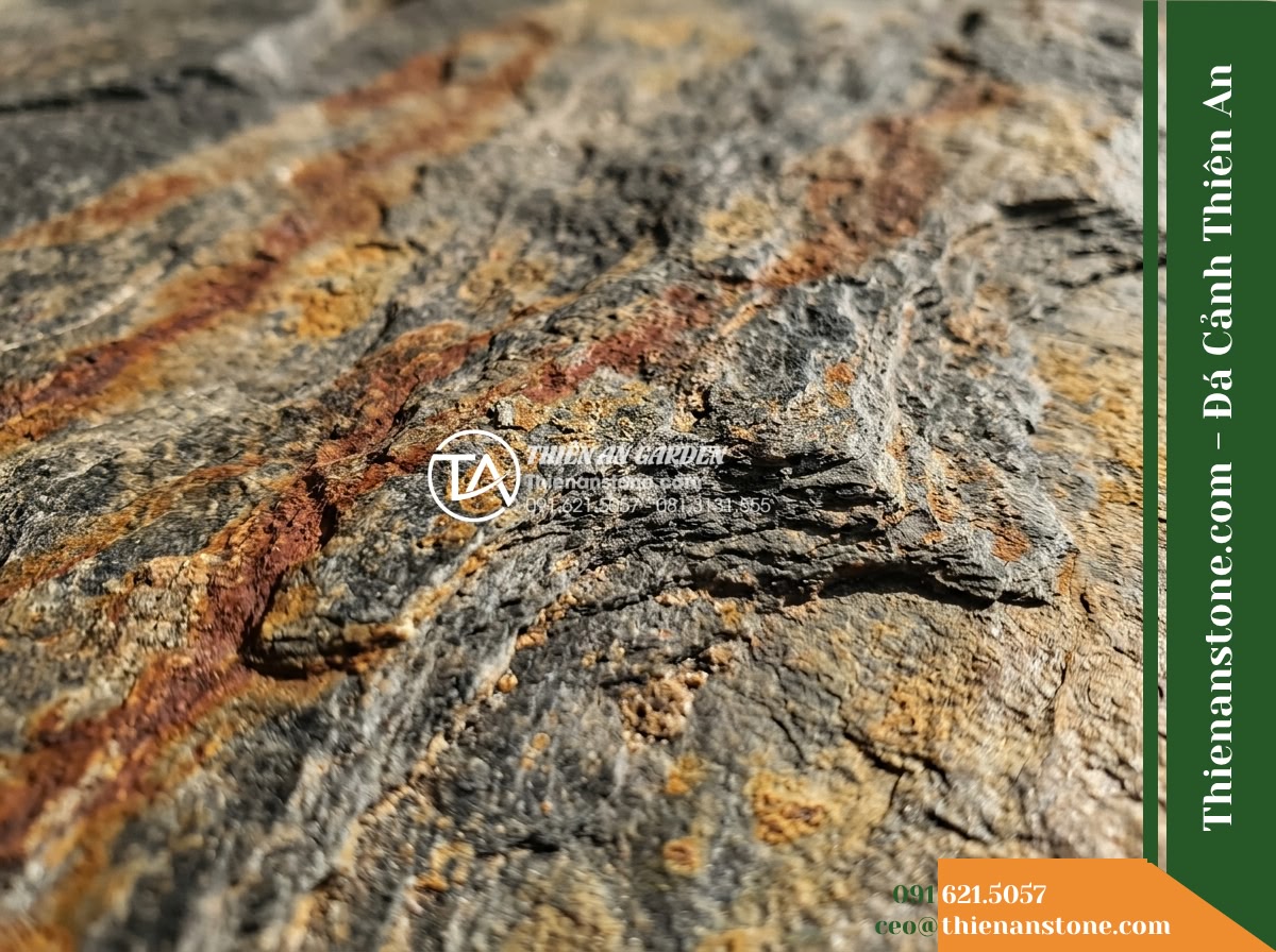 Đá ghép đa sắc Lai Châu | Slate đa sắc Lai Châu | 10×50 cm