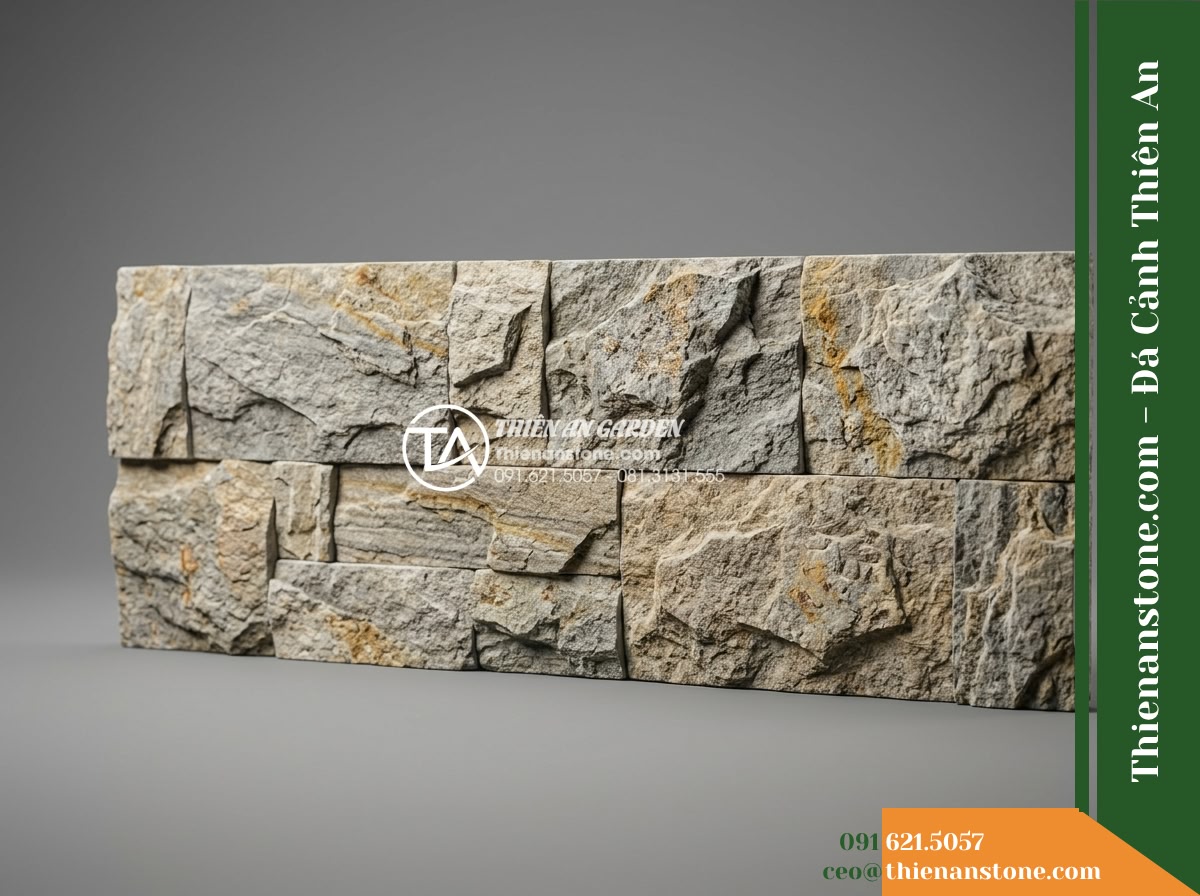 Đá ghép sa thạch Quảng Nam | Sandstone sa thạch Quảng Nam | 10×50 cm