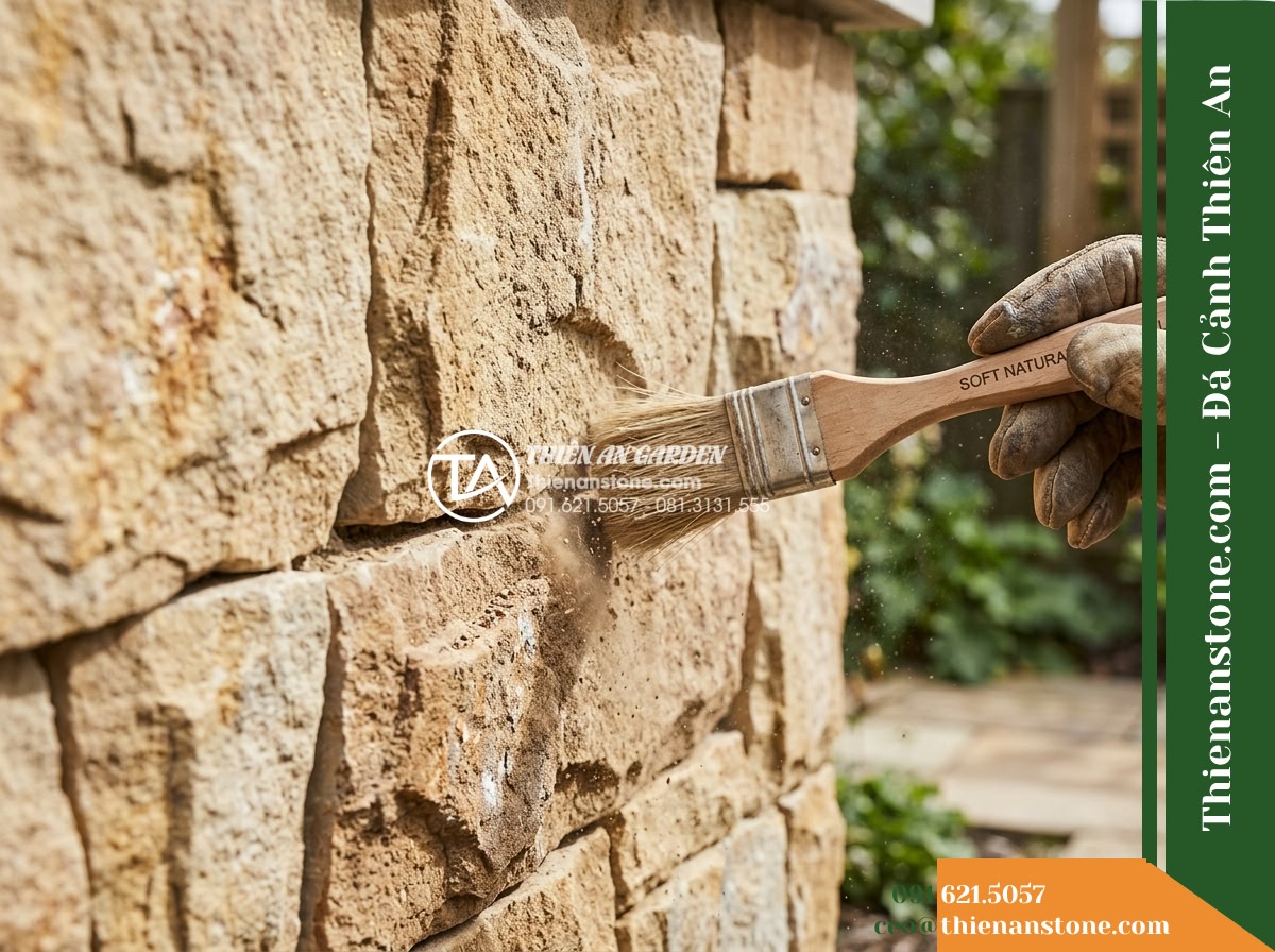 Đá ghép sa thạch Quảng Nam | Sandstone sa thạch Quảng Nam | 10×50 cm