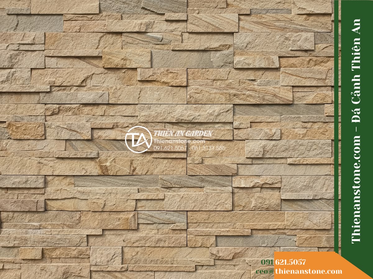 Đá ghép sa thạch Quảng Nam | Sandstone sa thạch Quảng Nam | 10×50 cm