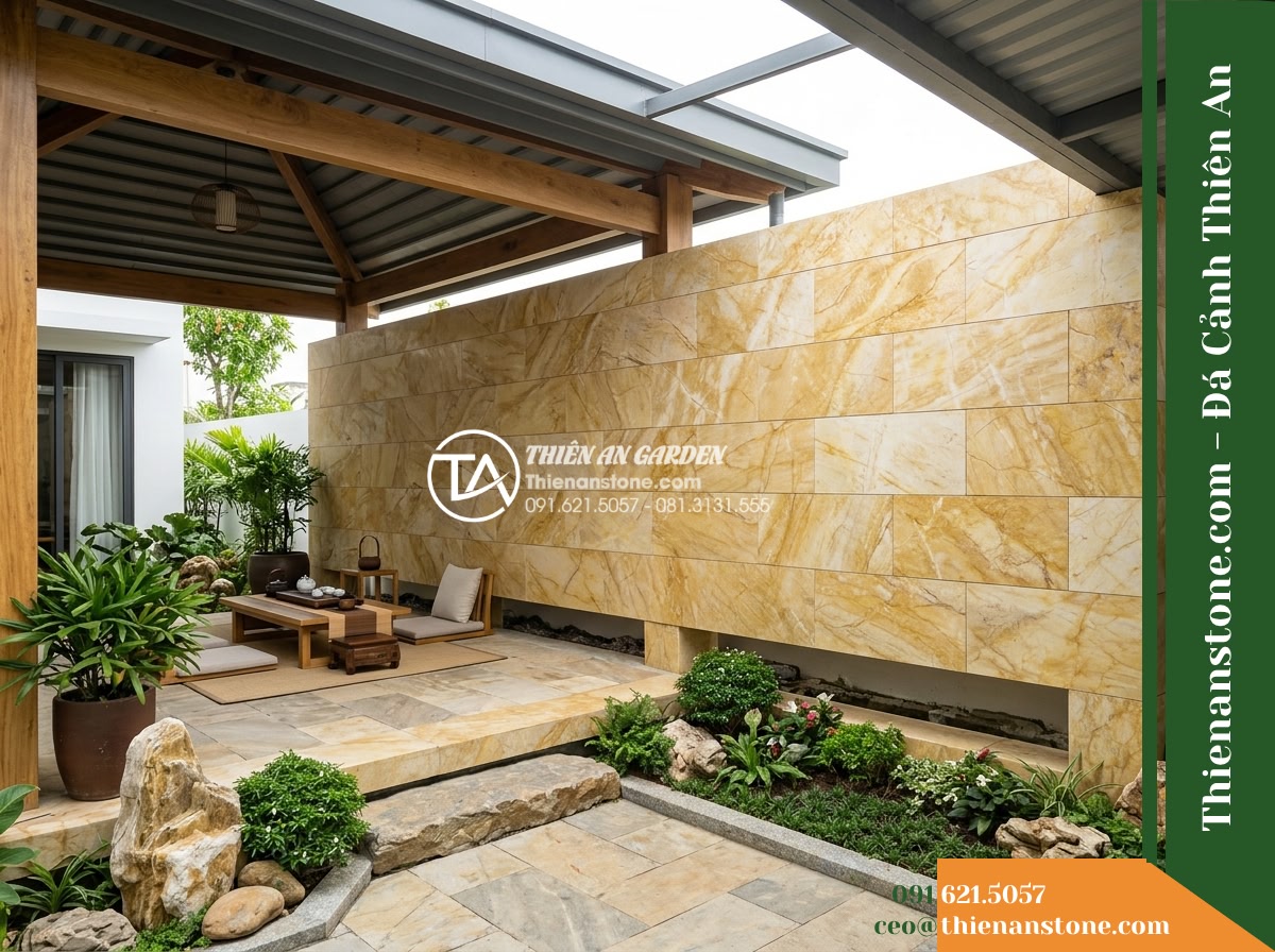 Đá ghép vàng Nghệ An | Marble vàng Nghệ An | 10×50 cm