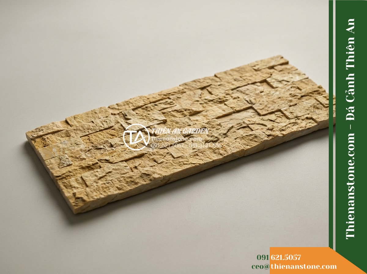 Đá ghép vàng Nghệ An | Marble vàng Nghệ An | 10×50 cm