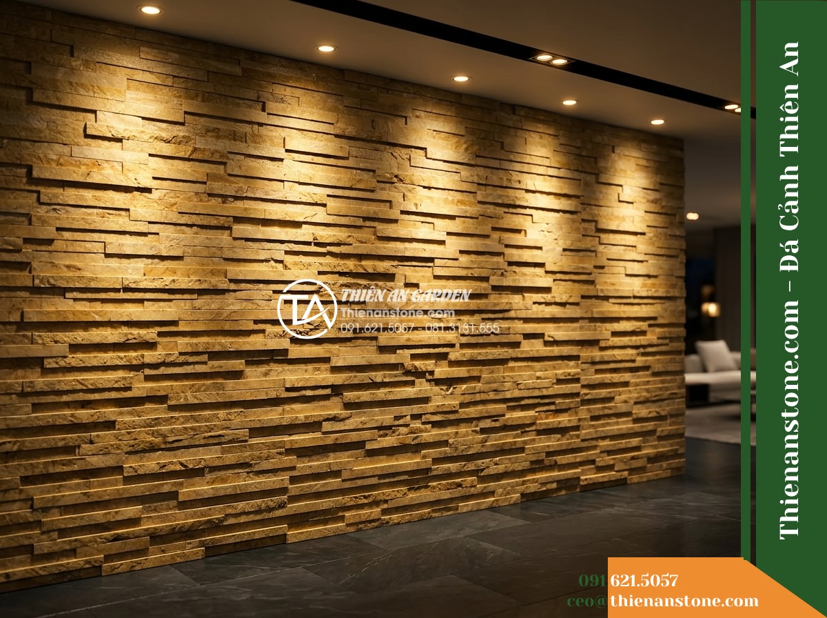Đá ghép vàng Nghệ An | Marble vàng Nghệ An | 10×50 cm