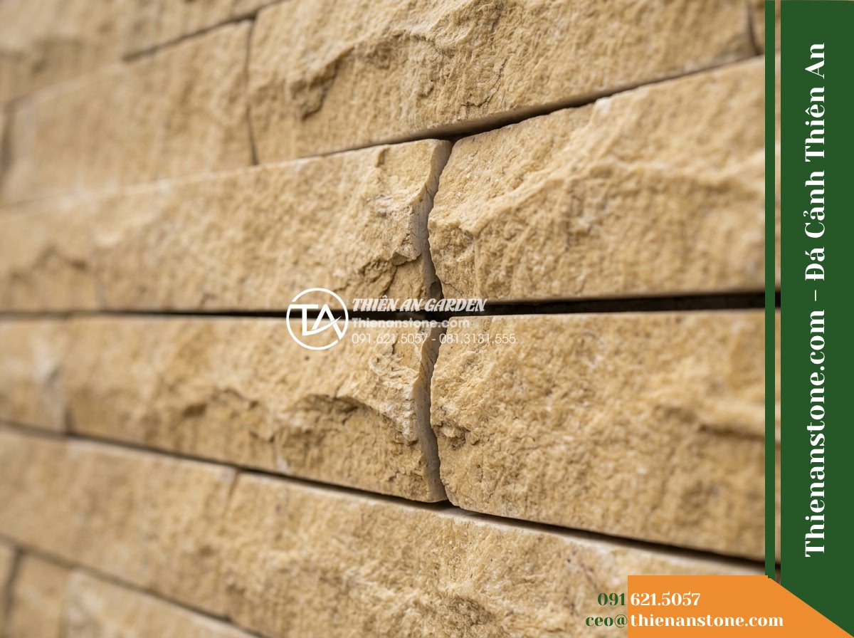 Đá ghép vàng Nghệ An | Marble vàng Nghệ An | 10×50 cm
