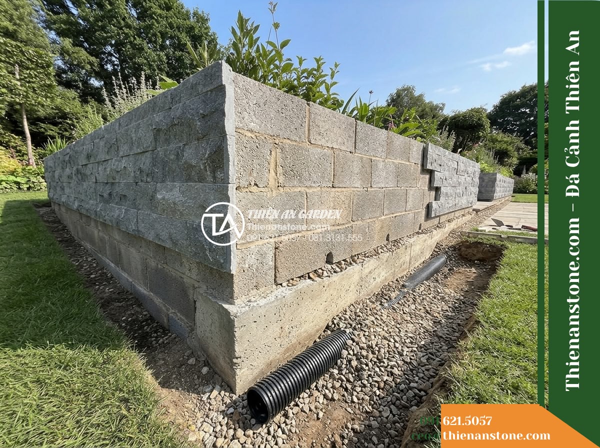 Đá ghép xám ghi Thanh Hóa | Đá vôi xám Thanh Hóa | 10×50 cm