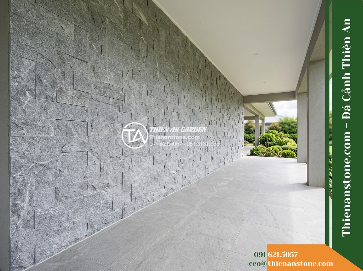Đá ghép xám lông chuột Nghệ An | Marble xám Nghệ An | 10×50 cm