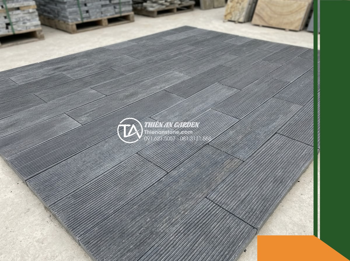 Đá răng lược bazan Lâm Đồng | Bazan xám sẫm Lâm Đồng | 10×50 cm
