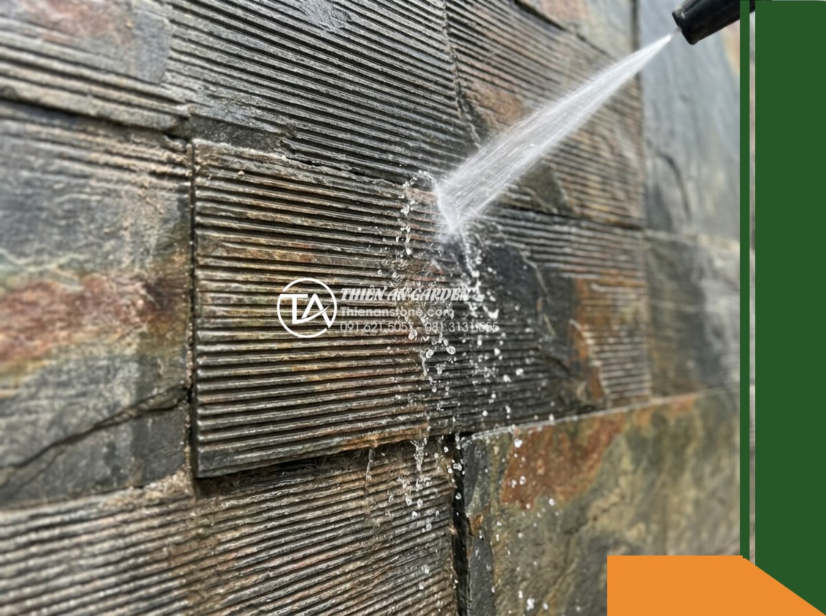 Đá răng lược đa sắc Lai Châu | Slate đa sắc Lai Châu | 10×50 cm