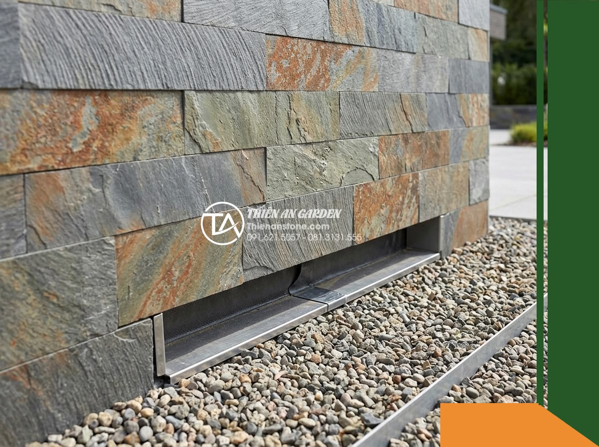 Đá răng lược đa sắc Lai Châu | Slate đa sắc Lai Châu | 10×50 cm