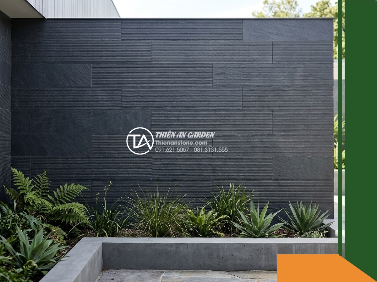 Đá răng lược đen Đà Nẵng | Slate đen Đà Nẵng | 10×50 cm