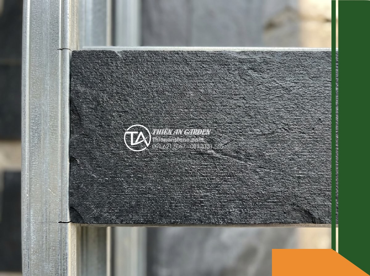 Đá răng lược đen Đà Nẵng | Slate đen Đà Nẵng | 10×50 cm