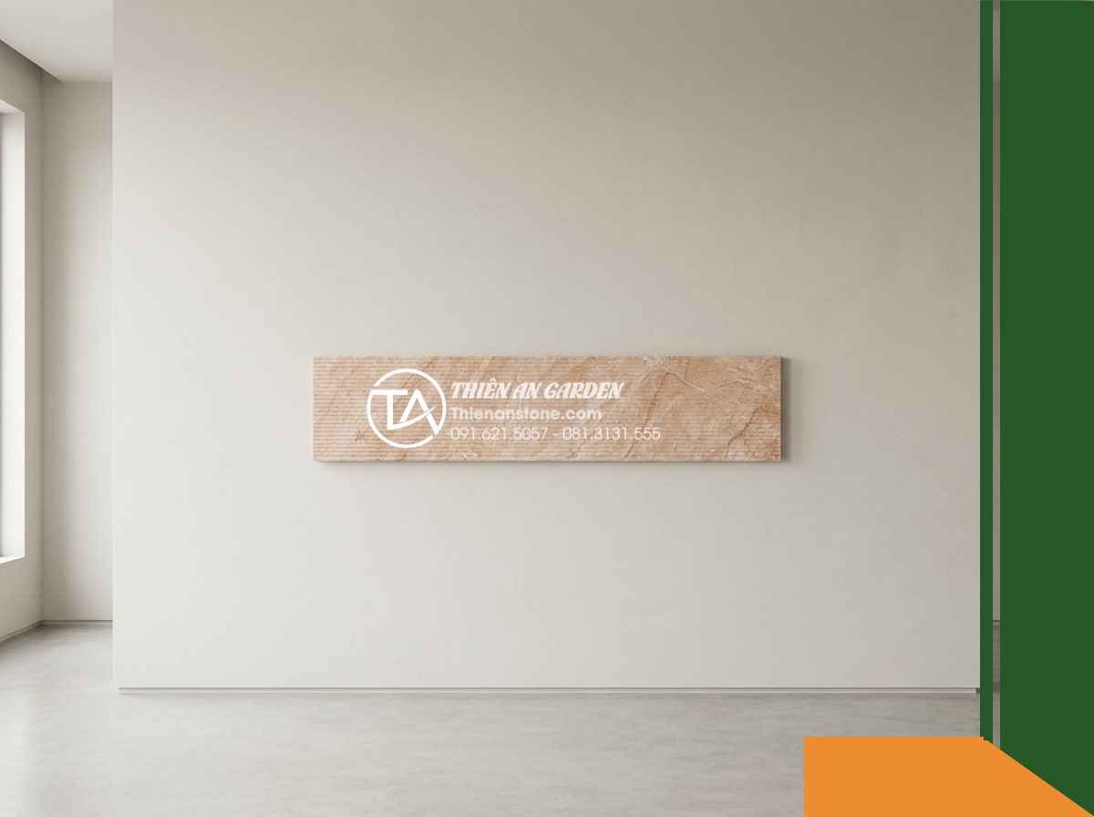 Đá răng lược hồng Quỳ Hợp | Marble hồng Quỳ Hợp | 10×50 cm