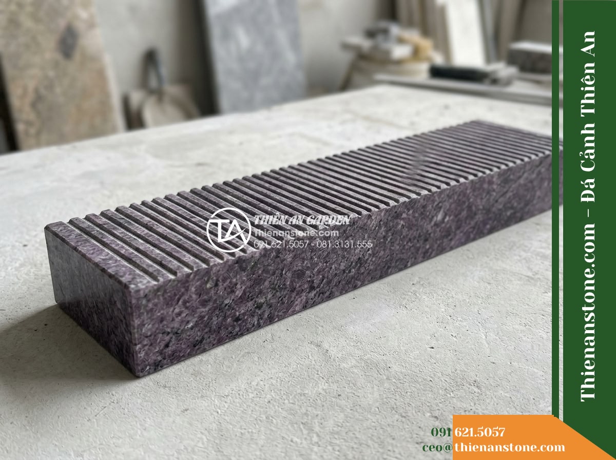 Đá răng lược tím Khánh Hòa | Granite tím Khánh Hòa | 10×50 cm