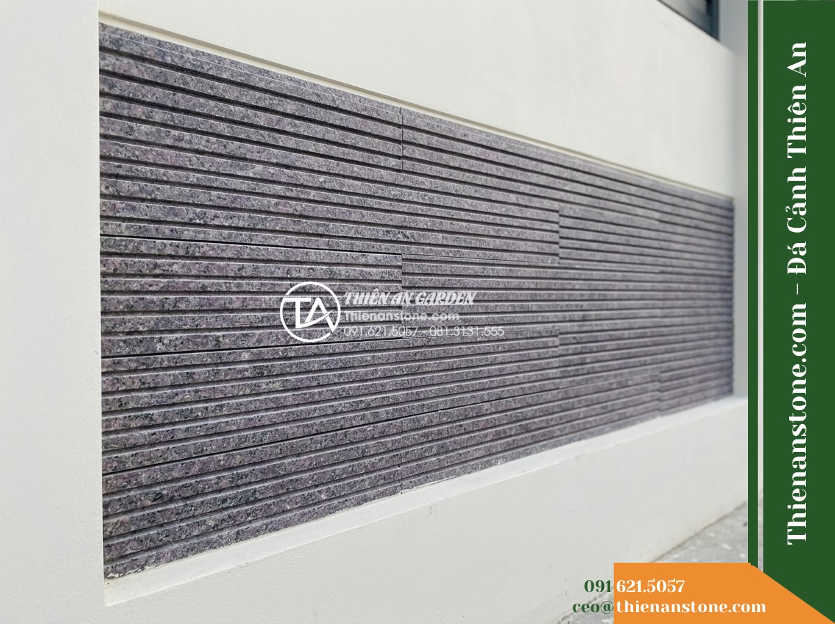 Đá răng lược tím Khánh Hòa | Granite tím Khánh Hòa | 10×50 cm
