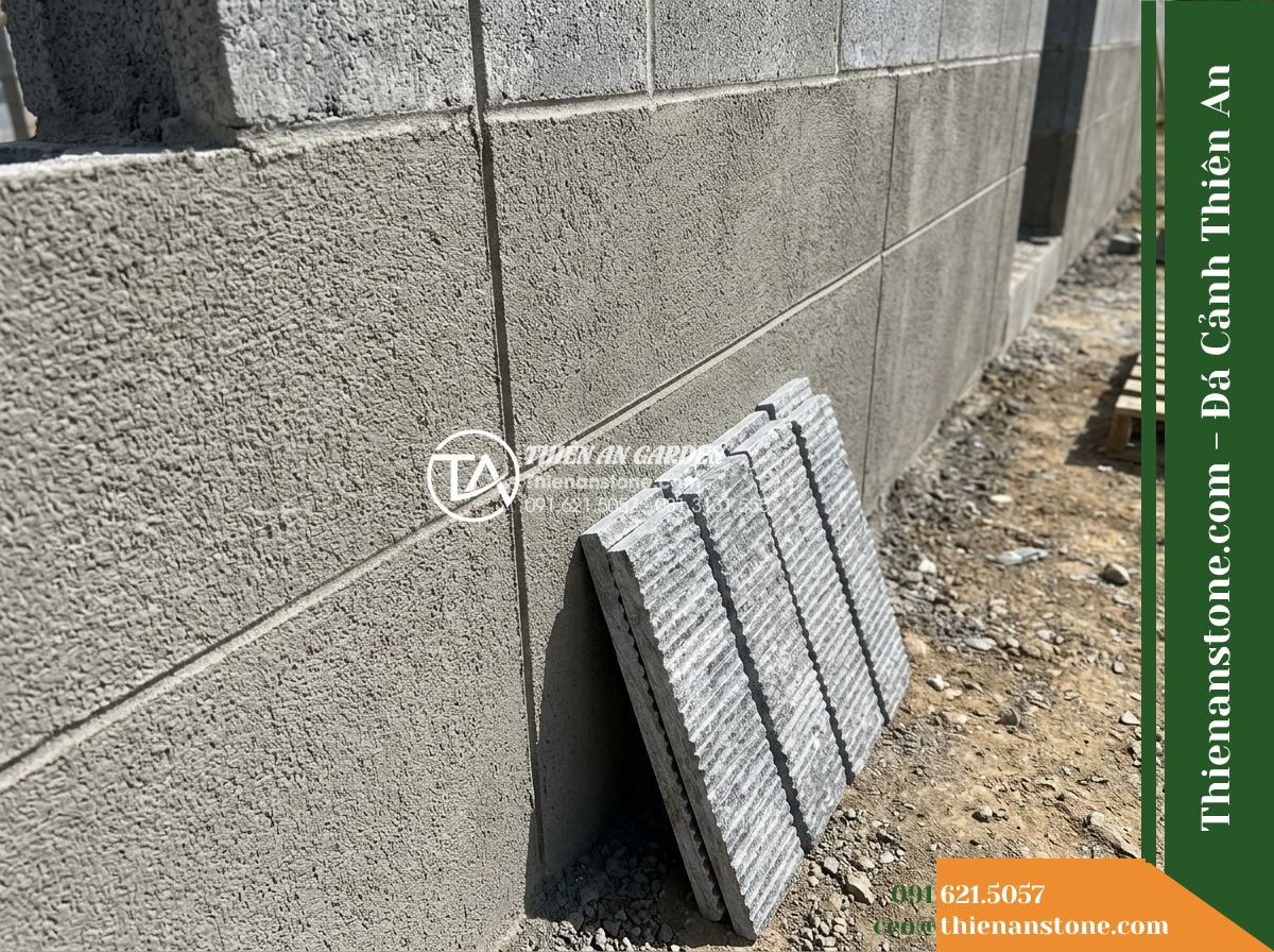Đá răng lược xám ánh kim Yên Bái | Thạch anh xám Yên Bái | 10×50 cm
